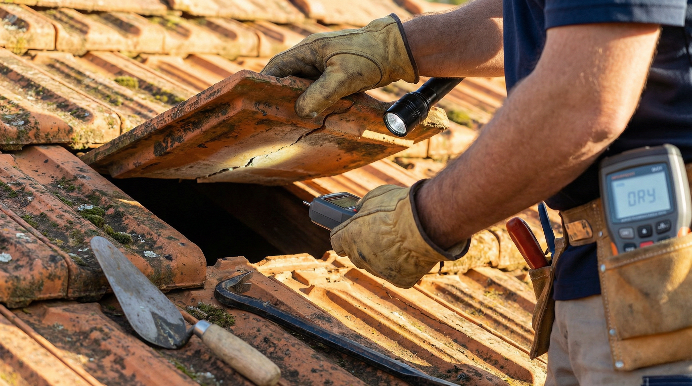 Detailed roof inspection process
